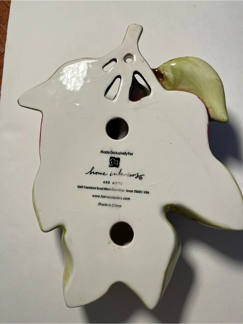 Vintage Home Interiors SonomaVilla Ceramic Fruit Wall Plaques Set of 3